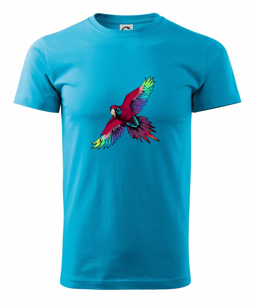 Papagáj kreslený letiaci Papagáj kreslený letiaci