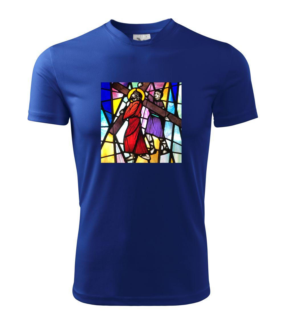 Vitráž - Ježiš a kríž Vitráž - Ježiš a kríž