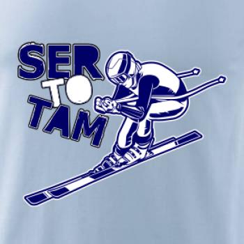 Lyžiar ser to tam