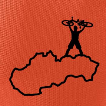 Mapa SK - cyklista na prsiach