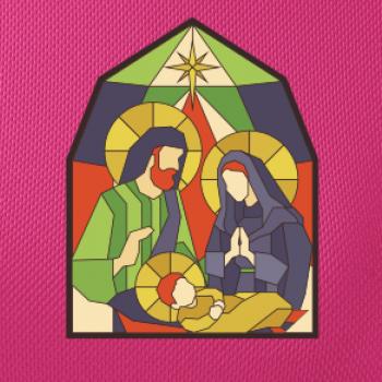 Vitráž - jasličky