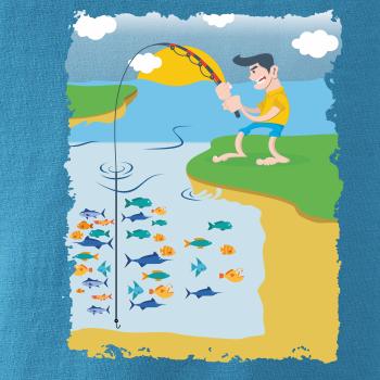 Rybár, ktorý má smolu farebný