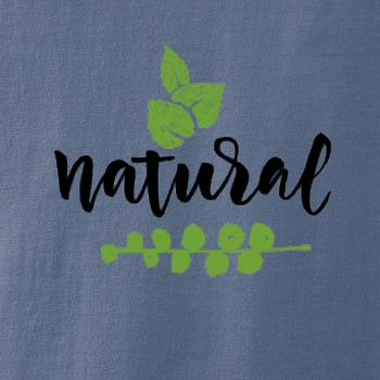 Natural - nápis v listoch