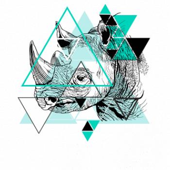 Biely nosorožec (Pecka design)