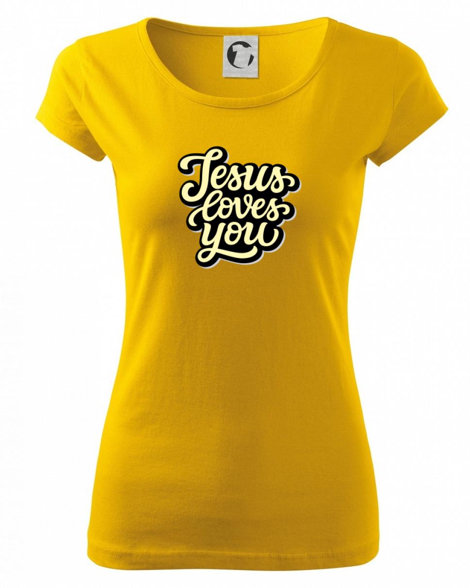 Jesus loves you - písané písmo