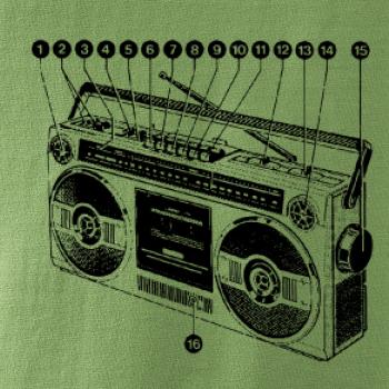 Nákres starý magnetofón