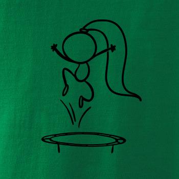 Skákajúci dievčatko