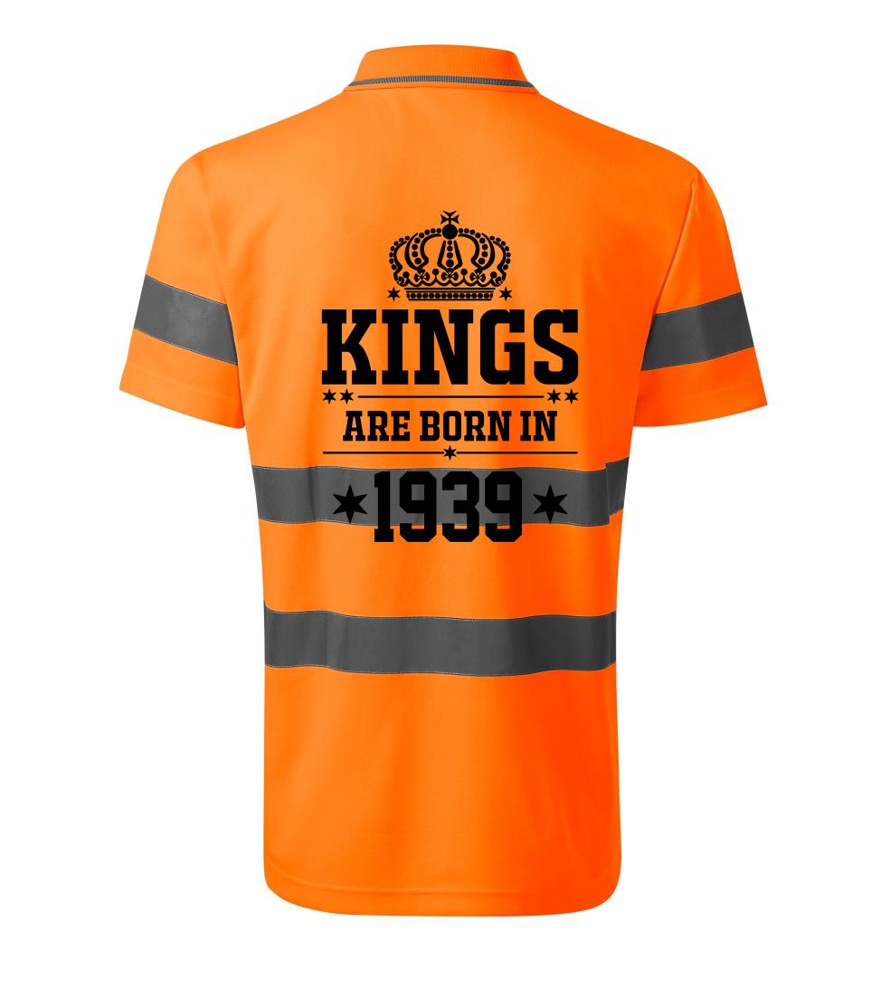 Tričká k narodeninám - Kings are born in 1939 - HV Runway 2V9 - Reflexné polokošeľa