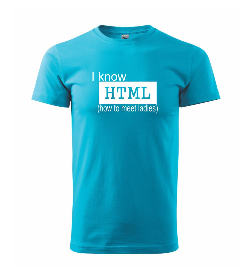 Tričká pre ajťákov - HTML - Klasické pánske tričko vyššej gramáže