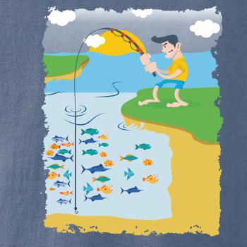 Rybár, ktorý má smolu farebný