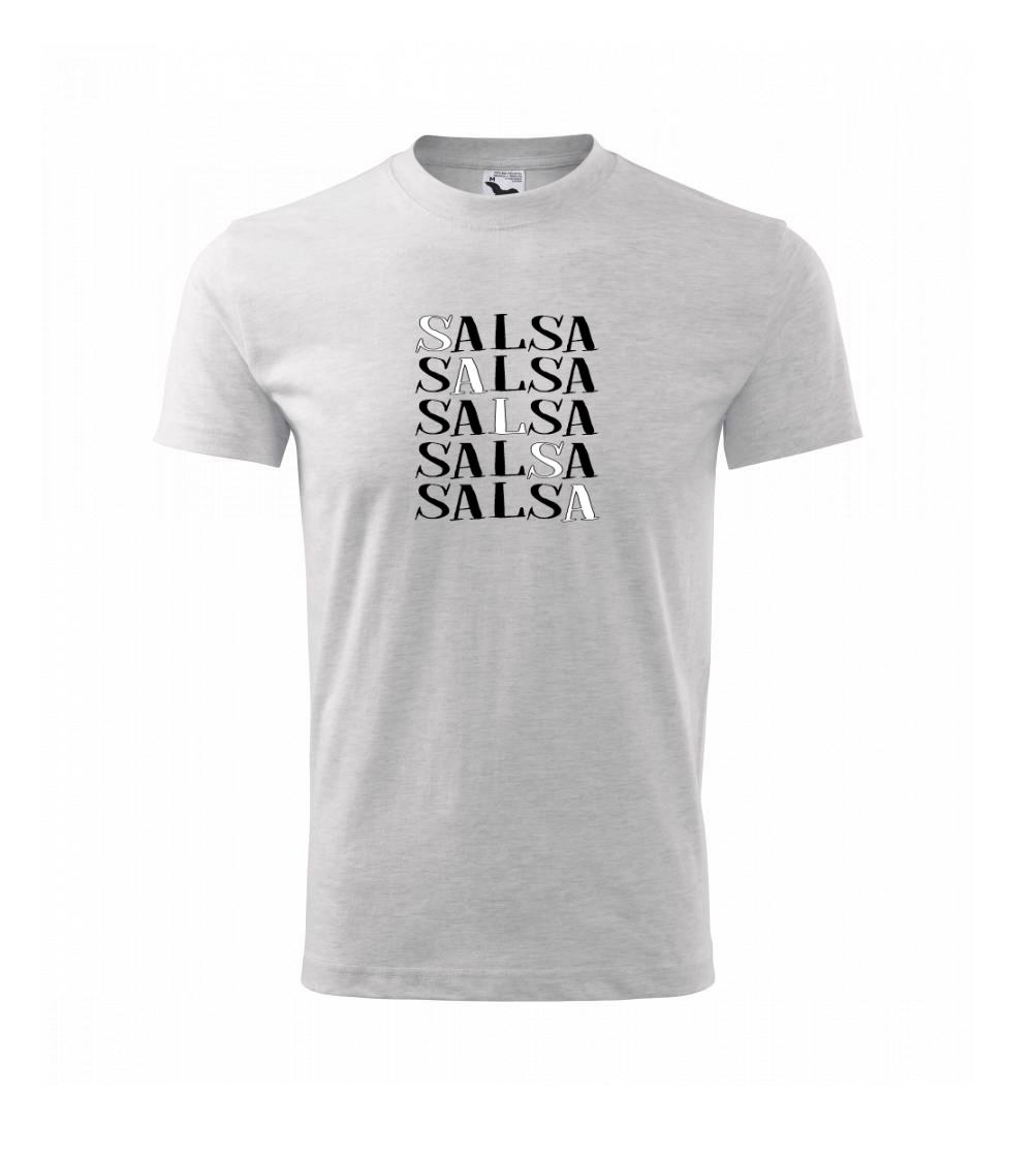 Tričká pre tanečníkov salsy - Salsa nápis - Tričko detské bavlnené