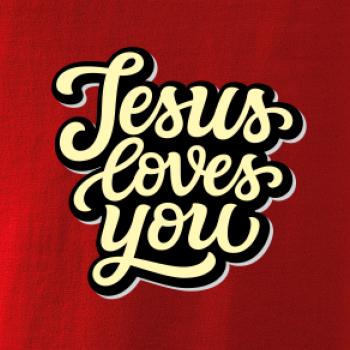 Jesus loves you - písané písmo
