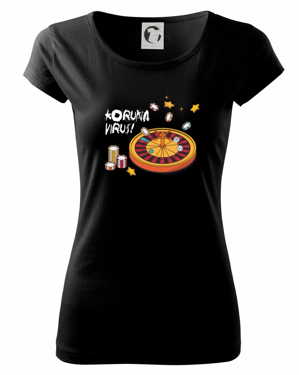 Koruna virus - ruleta - Dámske tričko Pure