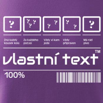 Čiarový kód - Vlastný text