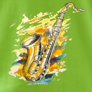 Saxofón maľovaný