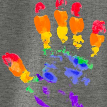 LGBT hand print LGBT hand print