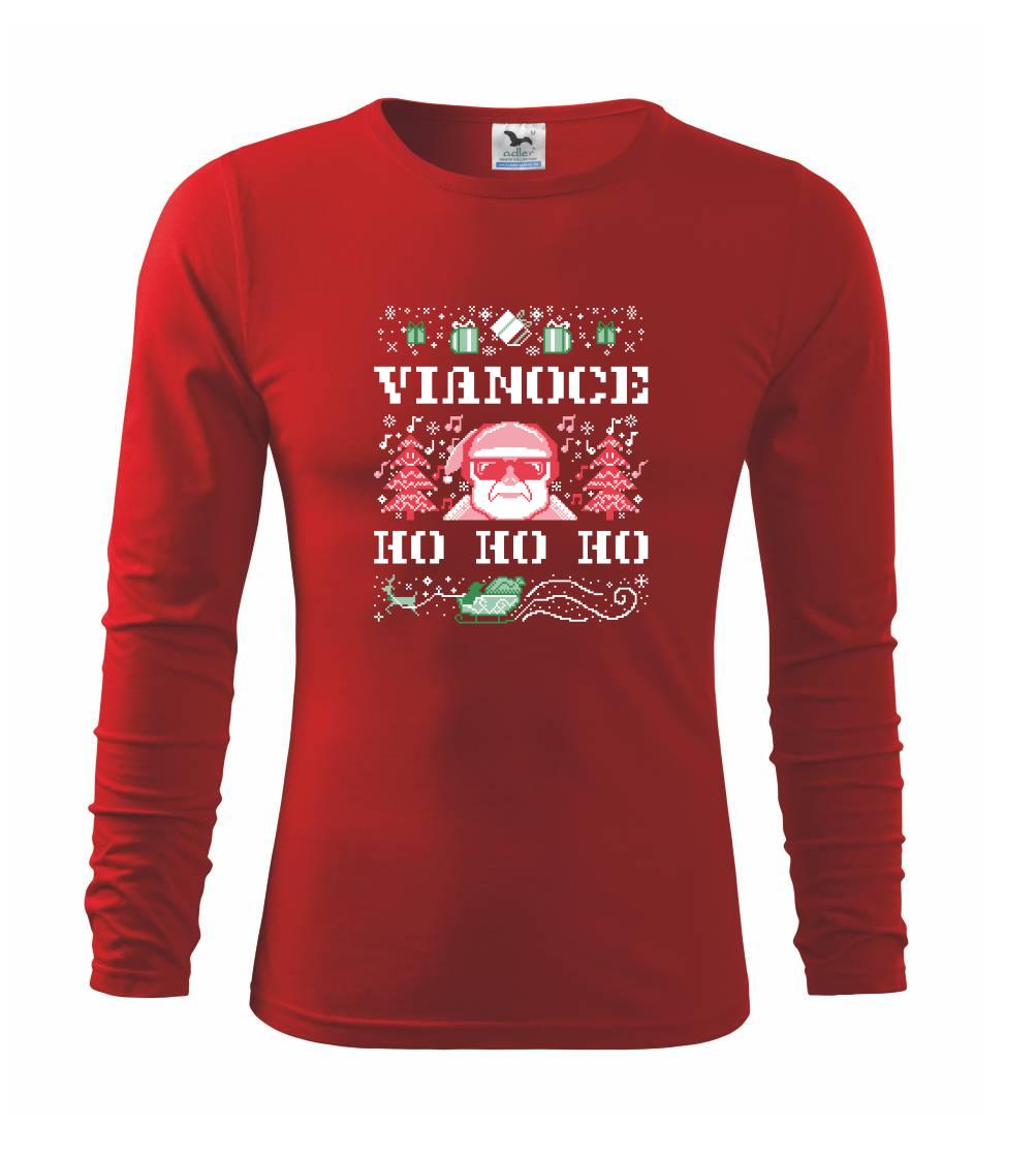 Vianočné tričká - Vianoce ho ho ho - Tričko detské Long Sleeve
