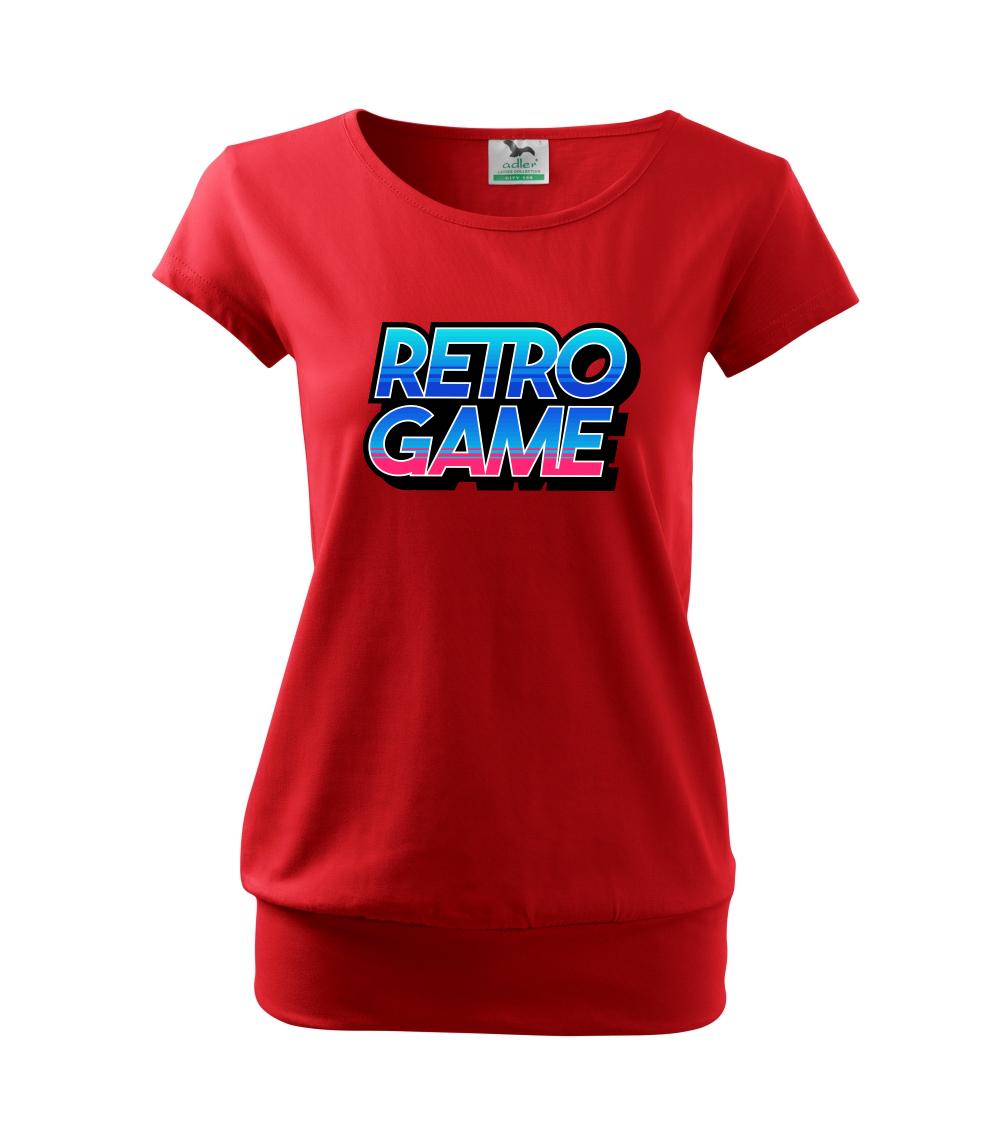 Tričká pre ajťákov - Retro game nápis farebný - Voľné tričko city