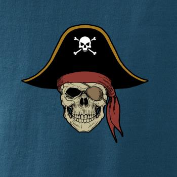  Pirátska lebka s klobúkom