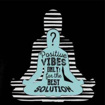 Joga - think positive sivá