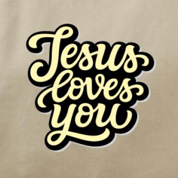 Jesus loves you - písané písmo