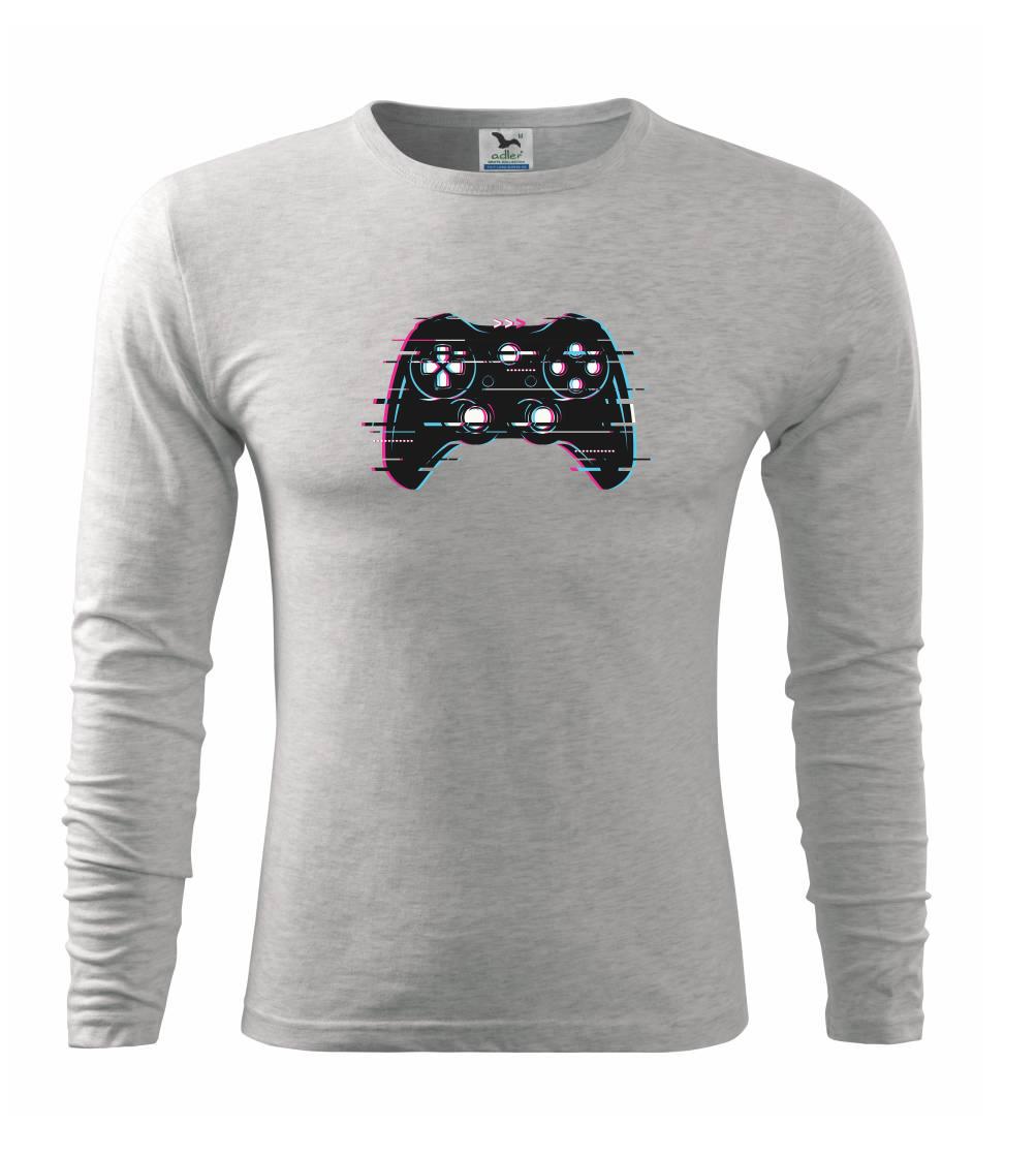 Tričká pre ajťákov - Gamer - gamepad barevný - Tričko s dlhým rukávom FIT-T long sleeve