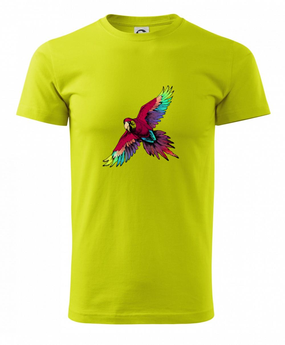 Papagáj kreslený letiaci Papagáj kreslený letiaci