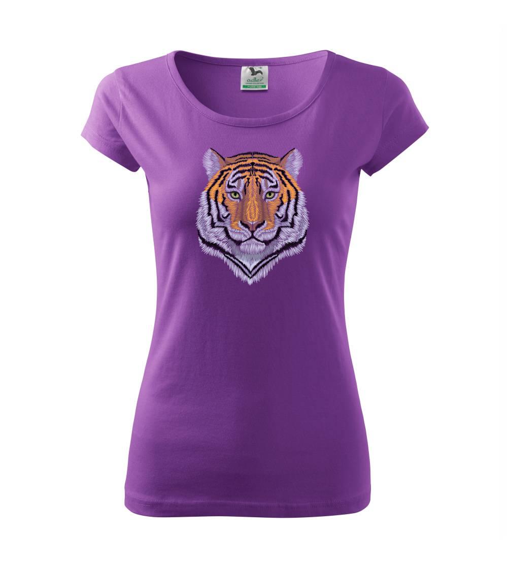 Tričká so zvieratami - Tiger hlava - Dámske tričko Pure