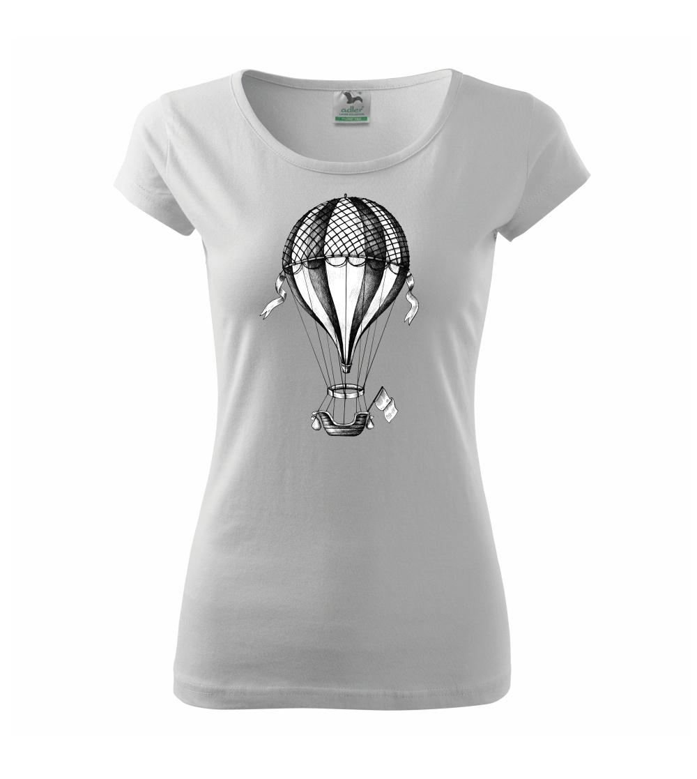 Teplovzdušný balón kreslený