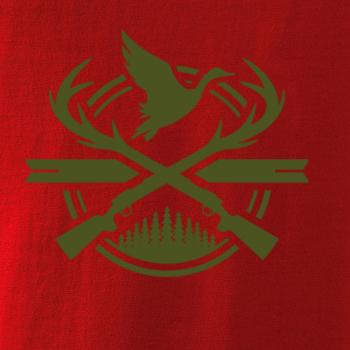 Lovec a kačice - zelený