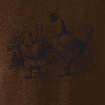 Slepačie rodina maľovaná