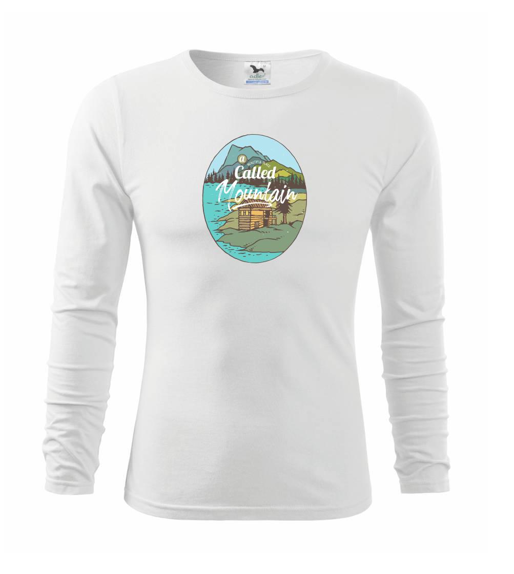 Trička pre cestovateľov - A beatiful place called mountains - Tričko detské Long Sleeve