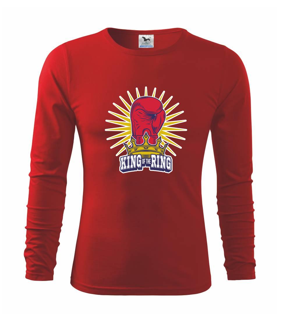 Tričká na box - Box King of the ring - rukavice na výšku - Tričko detské Long Sleeve