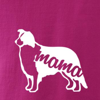 Borderská kólia mama obrys Borderská kólia mama obrys