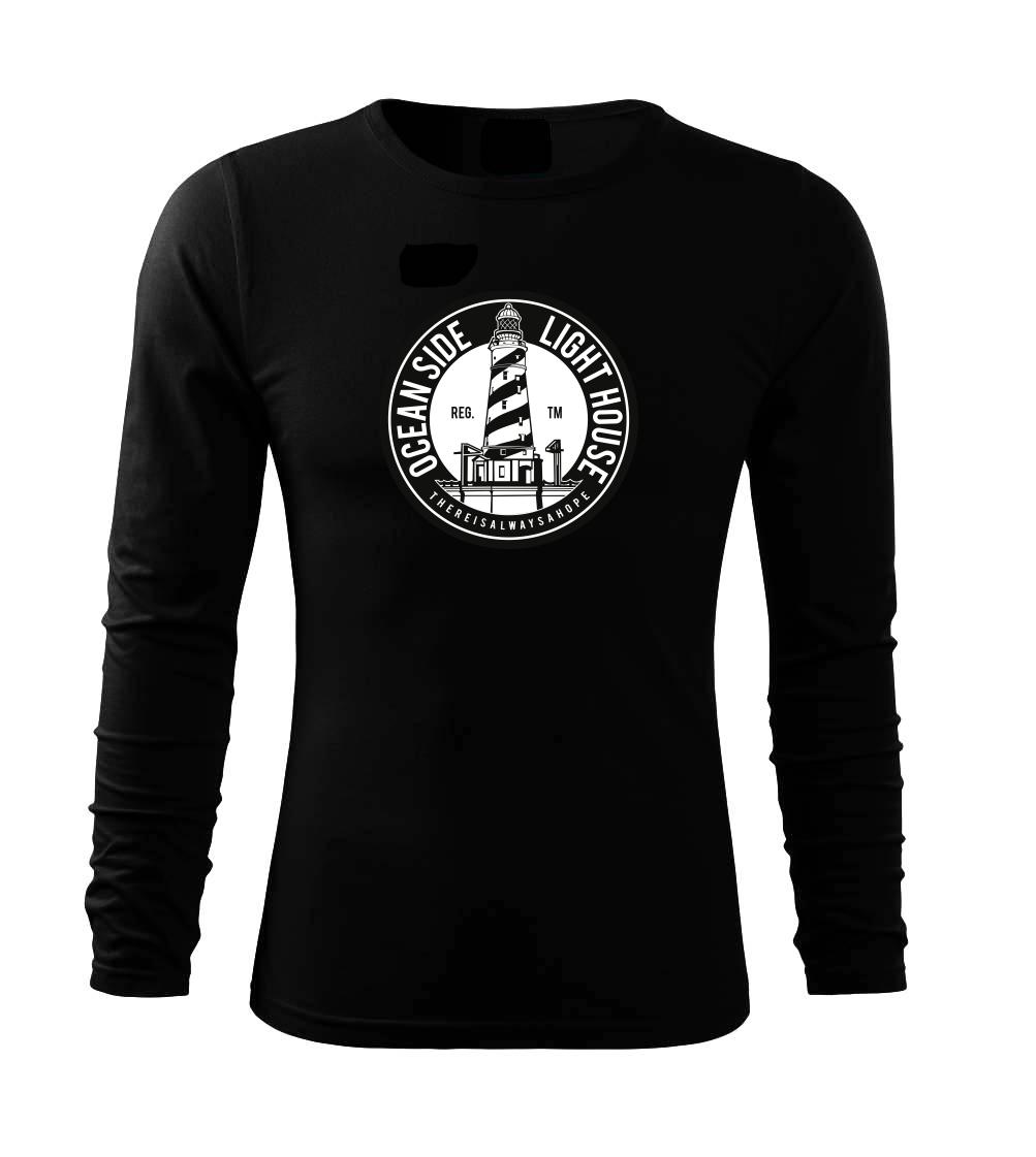 Grafické tričká - Ocean Side Light House - Tričko s dlhým rukávom FIT-T long sleeve