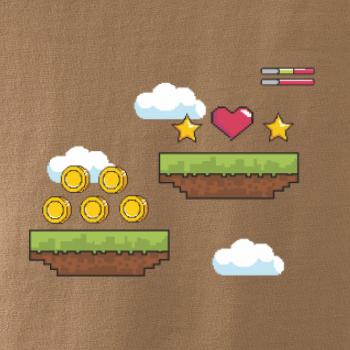 Gamer - stará hra - mince a mraky