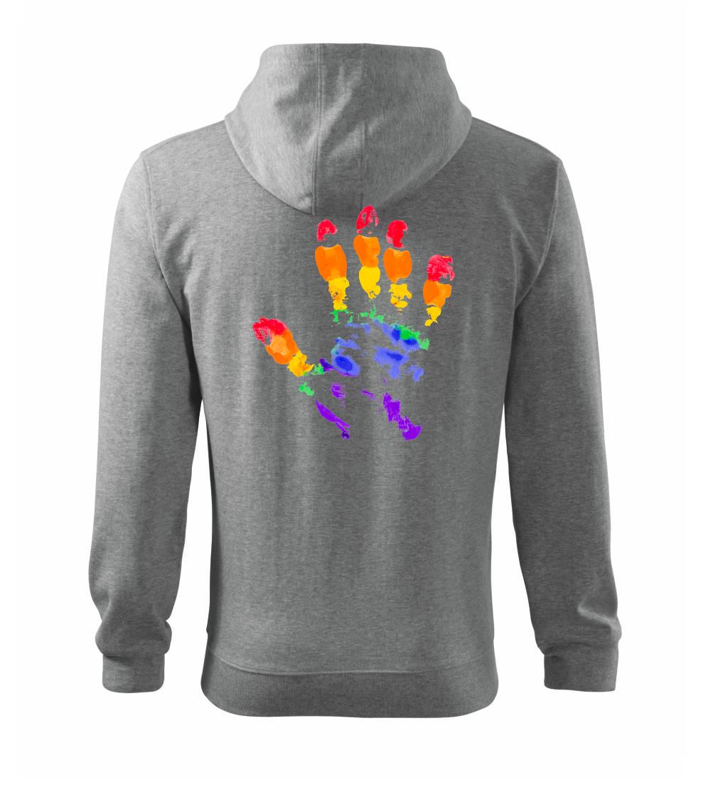 LGBT hand print LGBT hand print