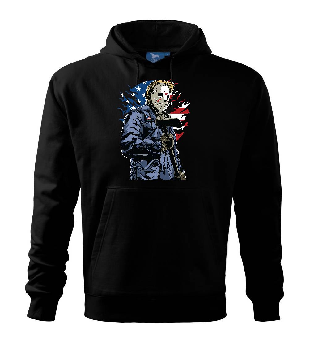 Grafické tričká - American Killer - Mikina pánska Cape s kapucňou