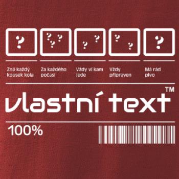 Čiarový kód - Vlastný text