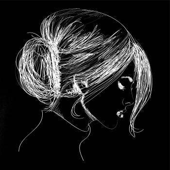 Ručne maľovaná žena Ručne maľovaná žena