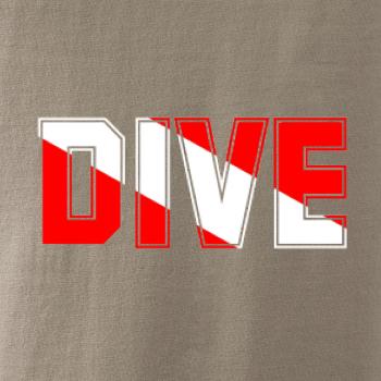 Dive nápis vlajka