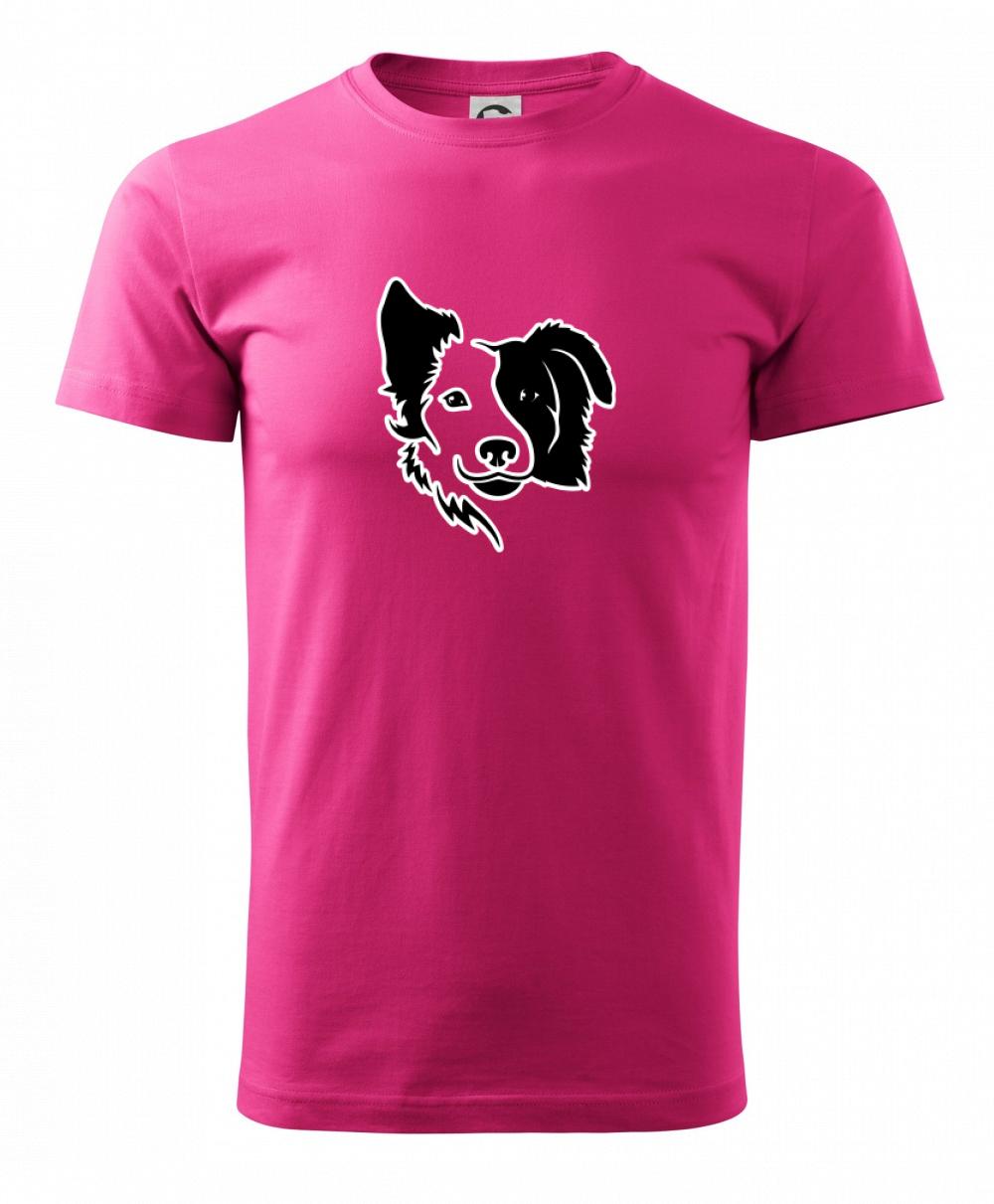 Border kólia obrys hlavy Border kólia obrys hlavy