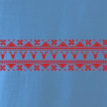 Vianočný vzor - jeleň a vločka