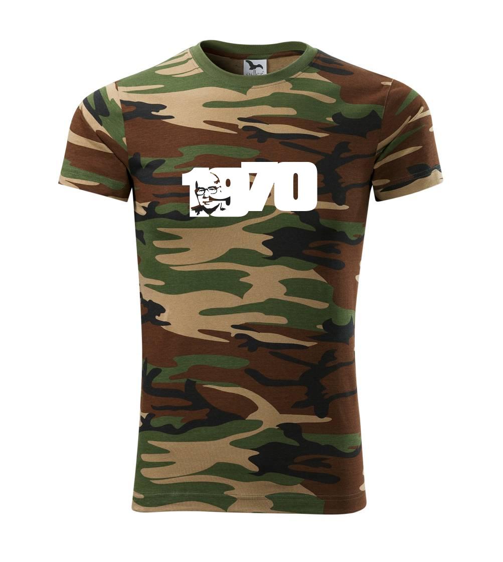 Trička s ročníkom 1970 - Husákovo dieťa - 1970 - Army CAMOUFLAGE