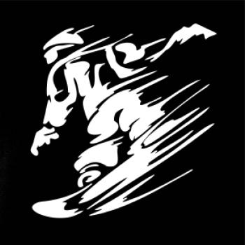 Rychlý snowboardista