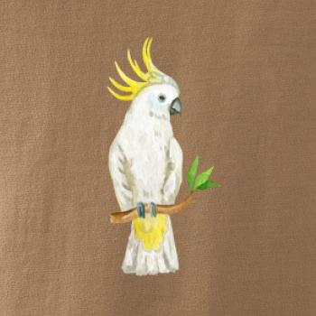 Papagáj Kakadu kreslený Papagáj Kakadu kreslený