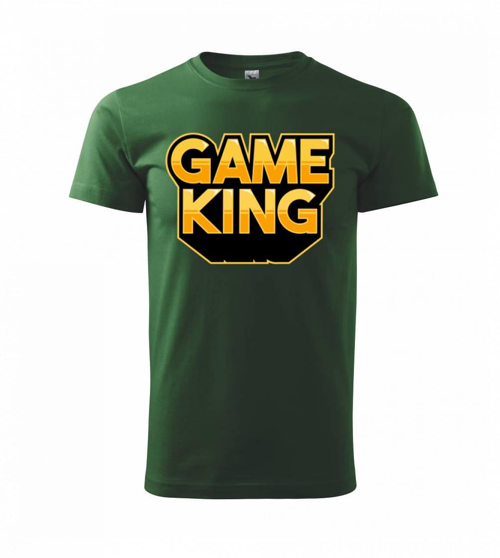 Tričká pre ajťákov - Game king - nápis veľký - Tričko extra veľké  (5-8XL)