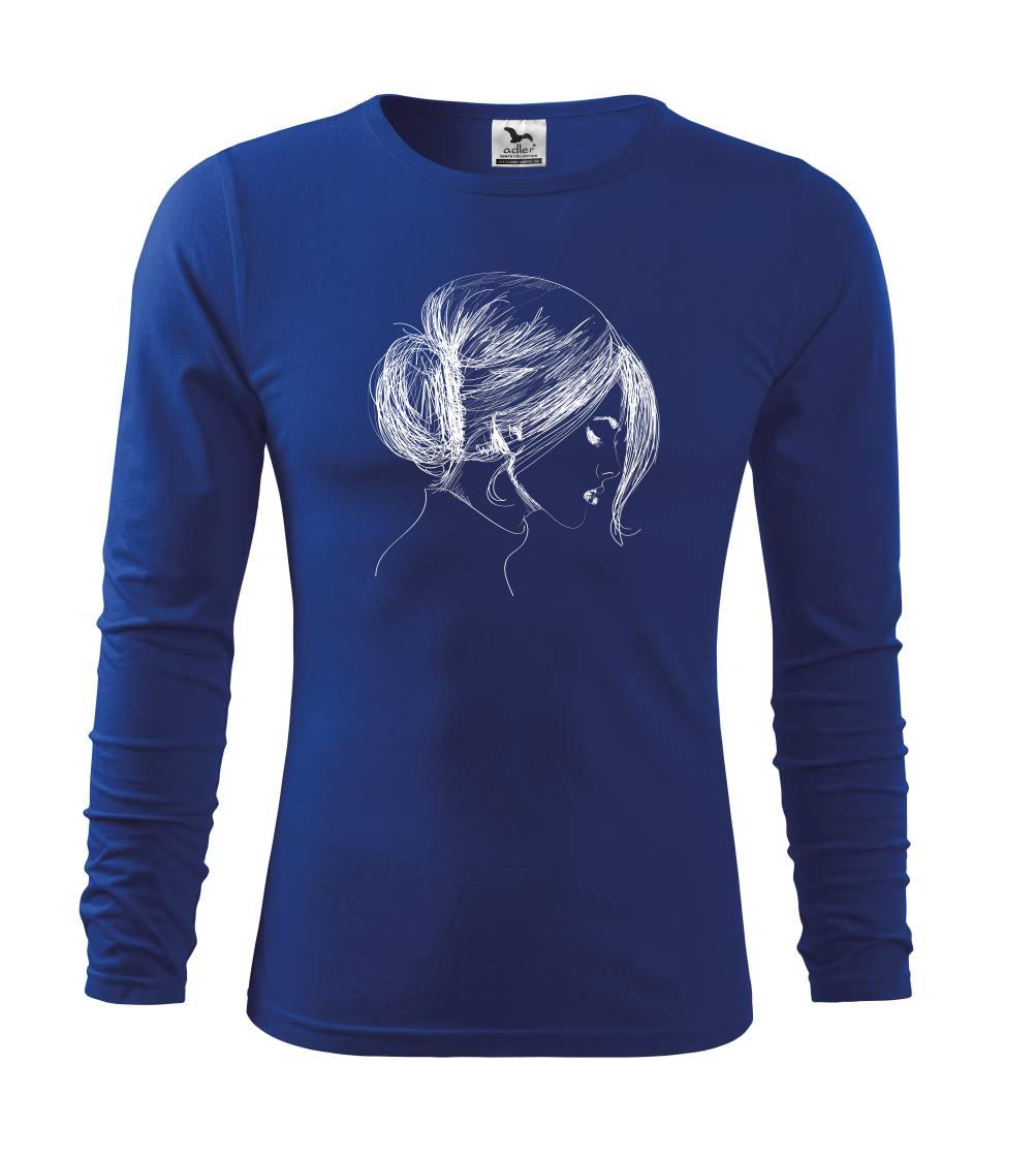 Tričká pre fotografov - Ručne maľovaná žena - Tričko detské Long Sleeve