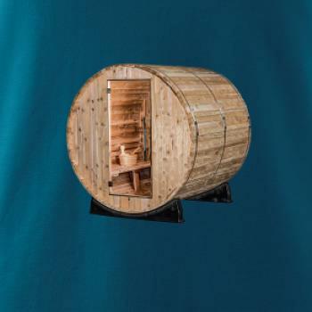 Vonkajšia sauna z boku Vonkajšia sauna z boku