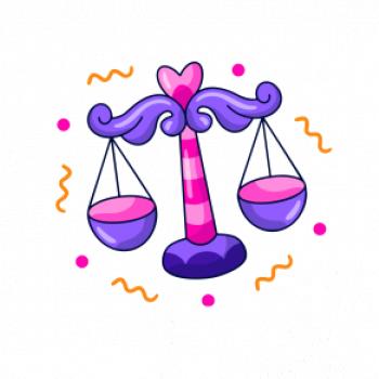 Váhy veselý motív